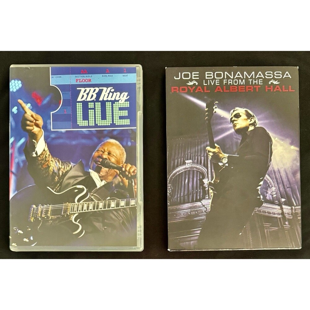 BB King (2008-1 Disc) & Joe Bonamassa (2009-2 Discs) Live DVDs Plays Like New